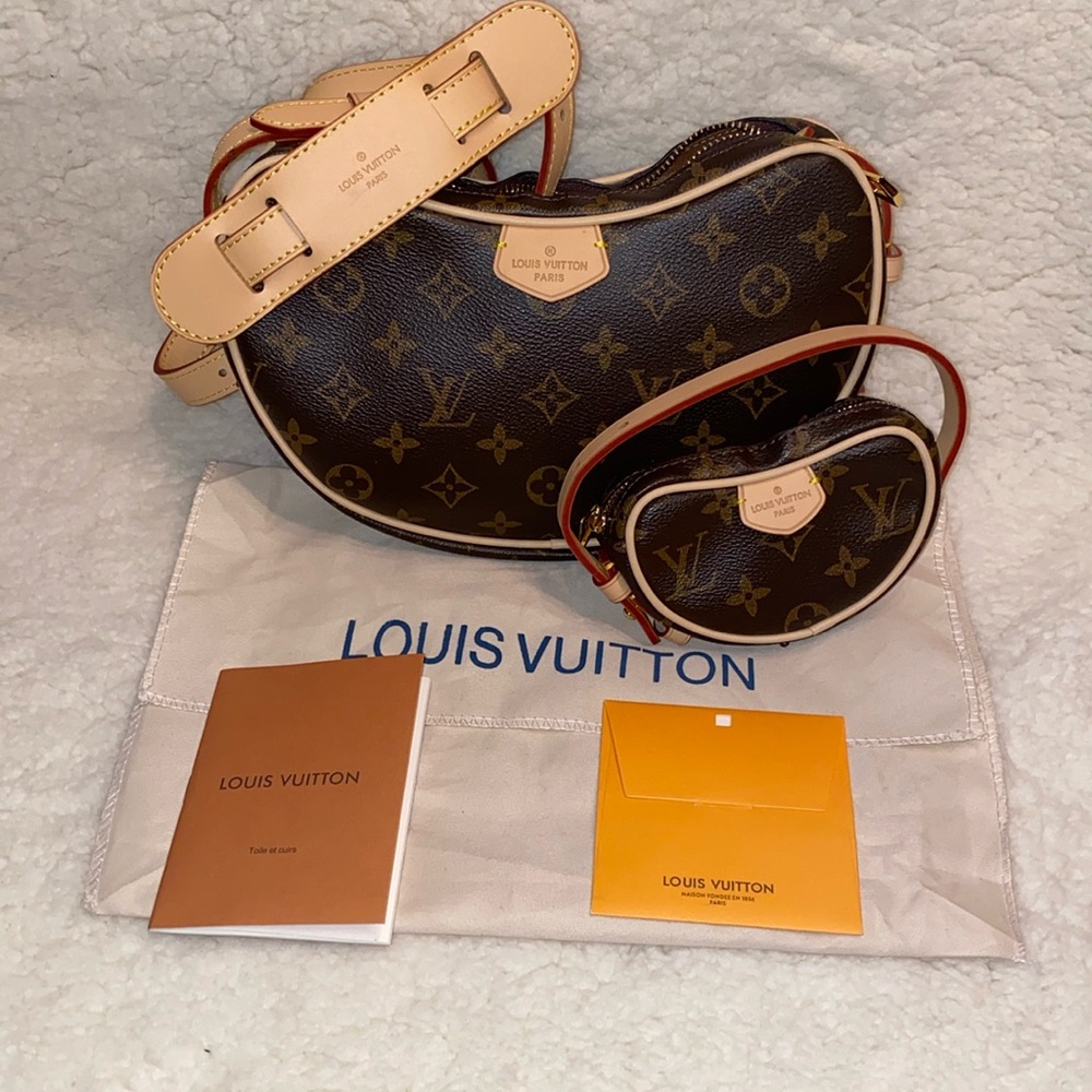 Louis Vuitton Brown Crossbody Bag with Monogram Canvas